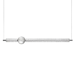 Подвесной светильник линейный с шарообразным рифленым плафоном Crystal Globule варинант исполнения - 1 | Loft Concept в Барнауле