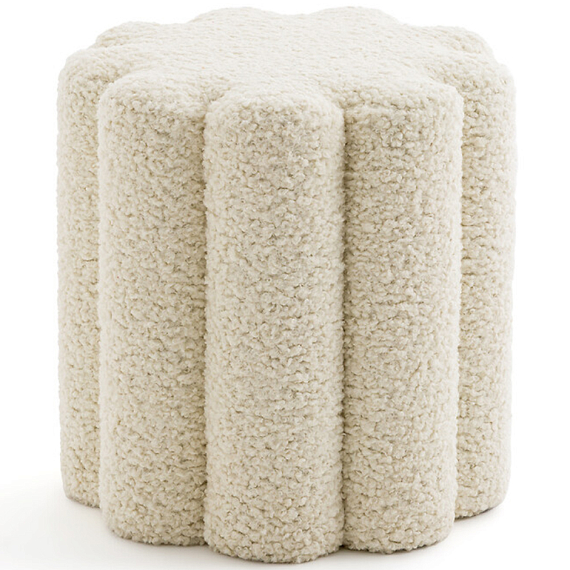 Пуф с обивкой из ткани букле Flo Pouf Кремовый Пуф с обивкой из ткани букле Flo Pouf Кремовый в Барнауле | Loft Concept