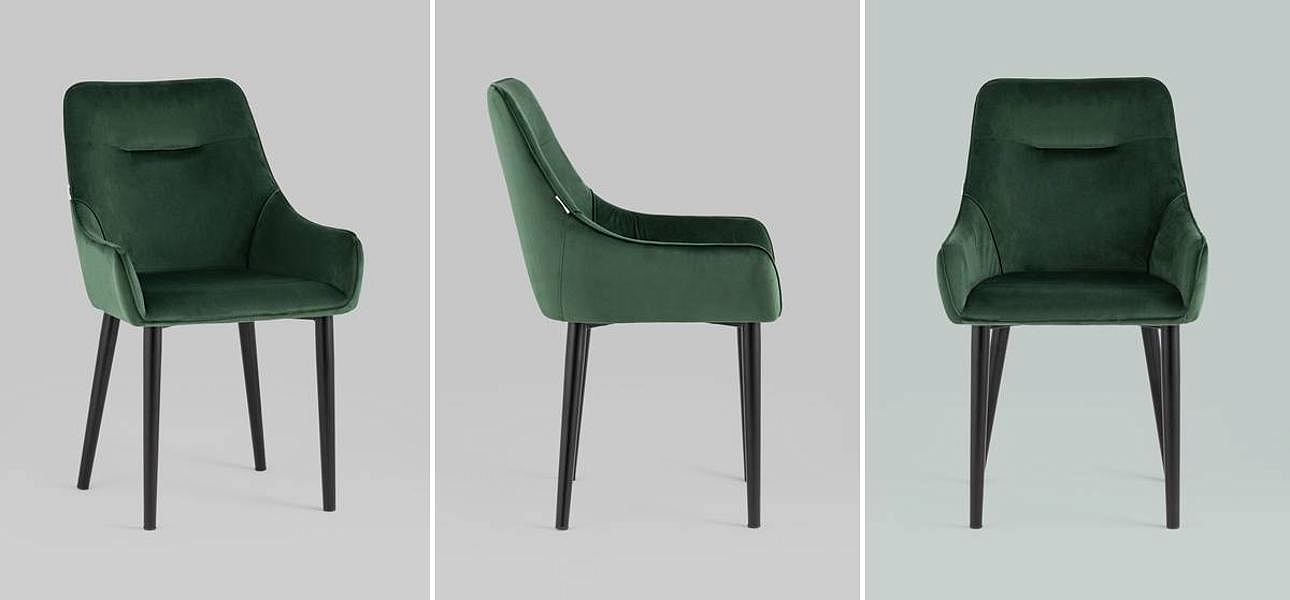 Стул Joan Chair Темно-Зеленый Велюр Стул Joan Chair Темно-Зеленый Велюр - Loft-Concept в Барнауле