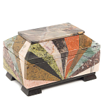Шкатулка из натурального камня змеевик Stone Casket варинант исполнения - 1 | Loft Concept в Барнауле