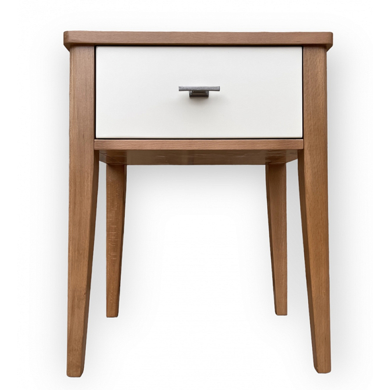 Тумба прикроватная с ящиком Tasteful Furniture Коричневый Серый Слоновая кость Тумба прикроватная с ящиком Tasteful Furniture Коричневый Серый Слоновая кость в Барнауле | Loft Concept