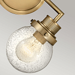 Бра для ванных комнат с прозрачным шарообразным плафоном из стекла с пузырьками на круглом основании Hinkley варинант исполнения - 15 | Loft Concept в Барнауле