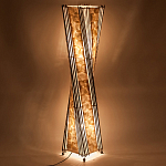 Торшер из перламутра на металлическом каркасе Indonesian Wave варинант исполнения - 4 | Loft Concept в Барнауле