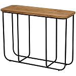 Консоль с деревянной столешницей Lyon Wood Metal Console варинант исполнения - 1 | Loft Concept в Барнауле