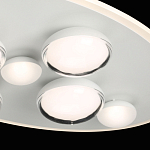 Потолочный светильник овальной формы белого цвета с 7-ю лампами Lunar Pebbles варинант исполнения - 6 | Loft Concept в Барнауле