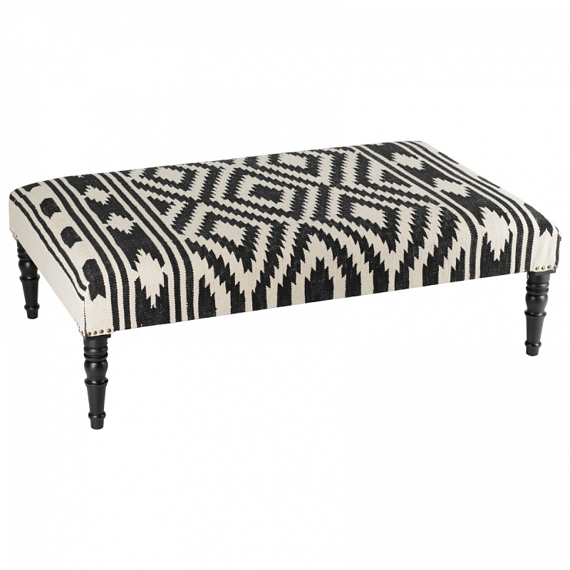 Банкетка Черно-Белый Келим Black and White Kelim BENCH Черно-белый в Барнауле | Loft Concept 