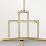 Подвесной светильник цвета латунь с белым матовым плафоном с геометрическим рисунком Feiss варинант исполнения - 4 | Loft Concept в Барнауле