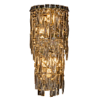 Бра с каскадом из прозрачного хрусталя и корпусом золотого цвета Constant Sparks варинант исполнения - 7 | Loft Concept в Барнауле