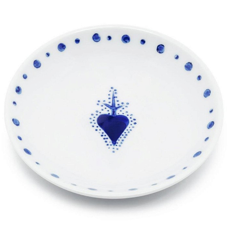 Тарелка Plate Chino Белый Синий Тарелка Plate Chino Белый Синий в Барнауле | Loft Concept
