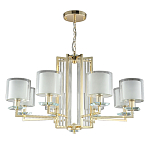 Люстра с 8-ю цилиндрическими плафонами из стекла Laurent варинант исполнения - 5 | Loft Concept в Барнауле