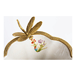 Ваза из фарфора с бронзовой стрекозой  Paradise Dragonfly варинант исполнения - 4 | Loft Concept в Барнауле