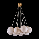 Люстра подвесная круглая с сферическими плафонами из натурального камня Glowing Spheres варинант исполнения - 12 | Loft Concept в Барнауле