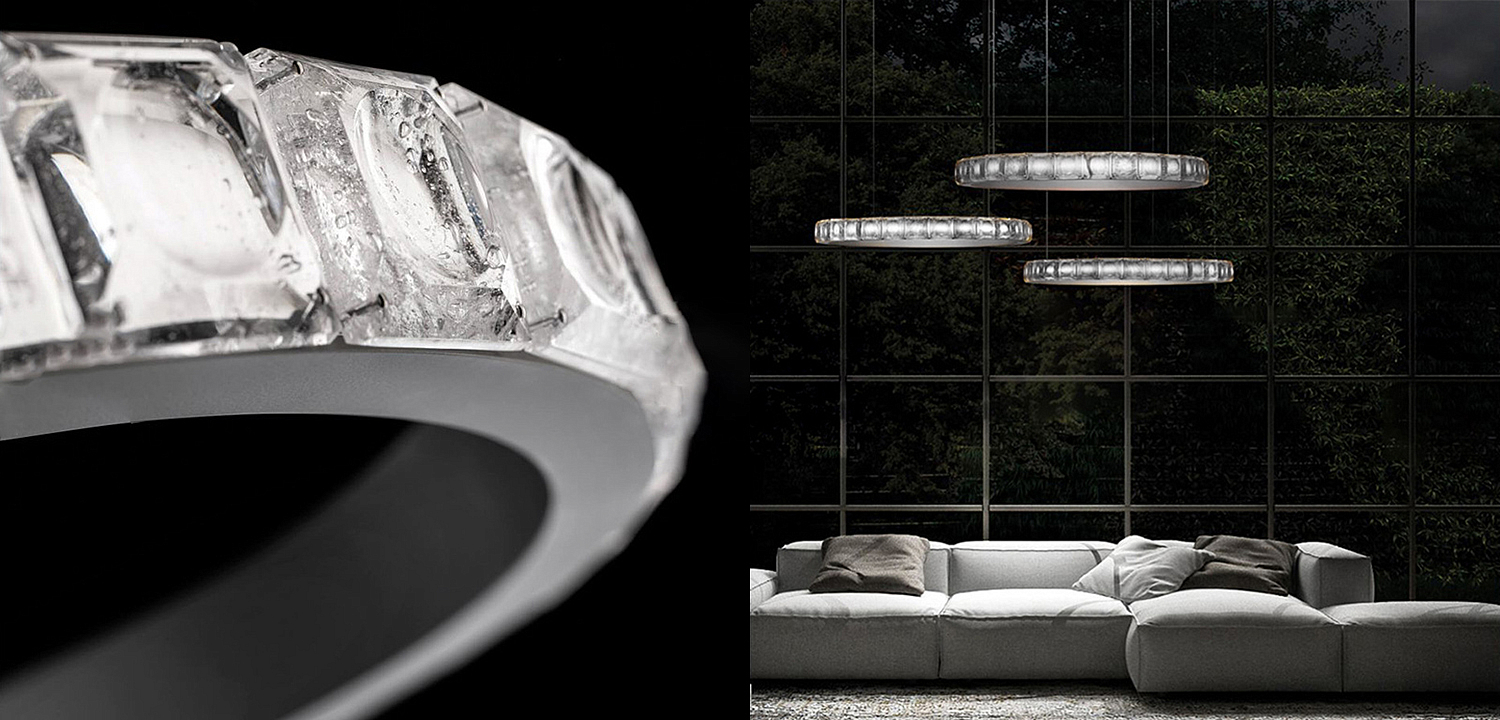 Люстра Ring horizontal silver chandelier Люстра Ring horizontal silver chandelier - Loft-Concept в Барнауле