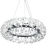 Круглая подвесная люстра Crystal Dandelions Chrome Chandelier варинант исполнения - 3 | Loft Concept в Барнауле