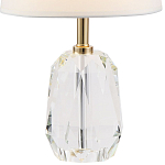 Настольная лампа с абажуром и основанием из хрусталя Manlio Crystal Lampshade Table Lamp варинант исполнения - 2 | Loft Concept в Барнауле