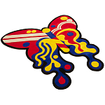 Дизайнерский ковер в виде бабочки Poltronova Tappeto Farfalla Rug варинант исполнения - 2 | Loft Concept в Барнауле