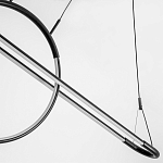 Светодиодная люстра Black LED Circle and Oval Lamp варинант исполнения - 5 | Loft Concept в Барнауле