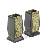 Настольный письменный набор из змеевика с часами и таблетницей Successful Leader варинант исполнения - 3 | Loft Concept в Барнауле