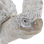 Статуэтка черепаха с ажурным панцирем и детализированной текстурой в белом цвете Marine Accessories варинант исполнения - 5 | Loft Concept в Барнауле