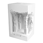 Встраиваемый в стену гипсовый светильник под покраску с колоннами и арками в античном стиле Antiquity Athena варинант исполнения - 2 | Loft Concept в Барнауле