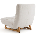 Кресло с обивкой букле Lino White  Boucle Armchair варинант исполнения - 4 | Loft Concept в Барнауле
