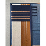 Панно из шнура Синяя геометрическая абстракция wall panel line Blue варинант исполнения - 3 | Loft Concept в Барнауле