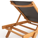 Шезлонг из текстиля и эвкалипта Power of Nature варинант исполнения - 4 | Loft Concept в Барнауле