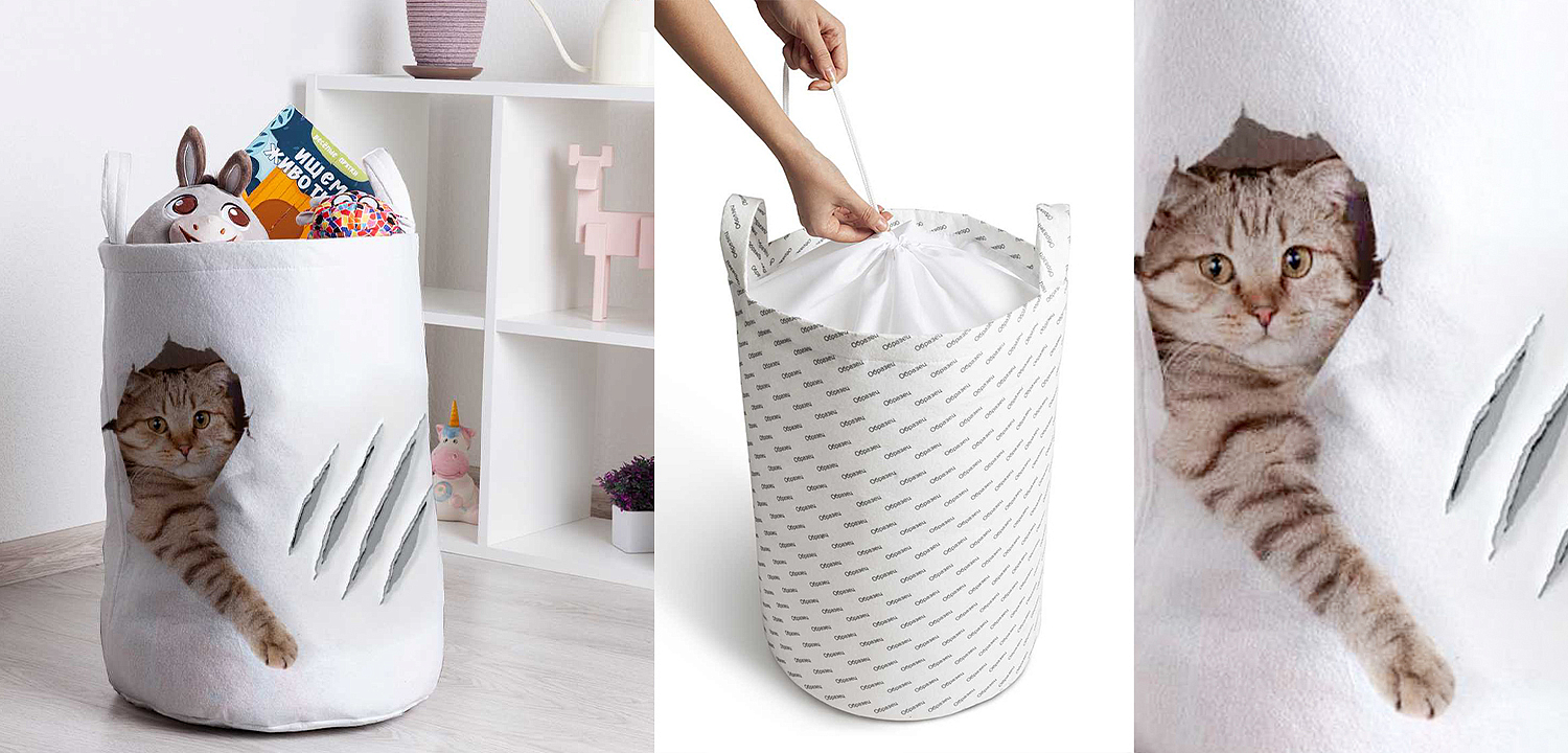Корзина Hello Cat Basket Корзина Hello Cat Basket - Loft-Concept в Барнауле