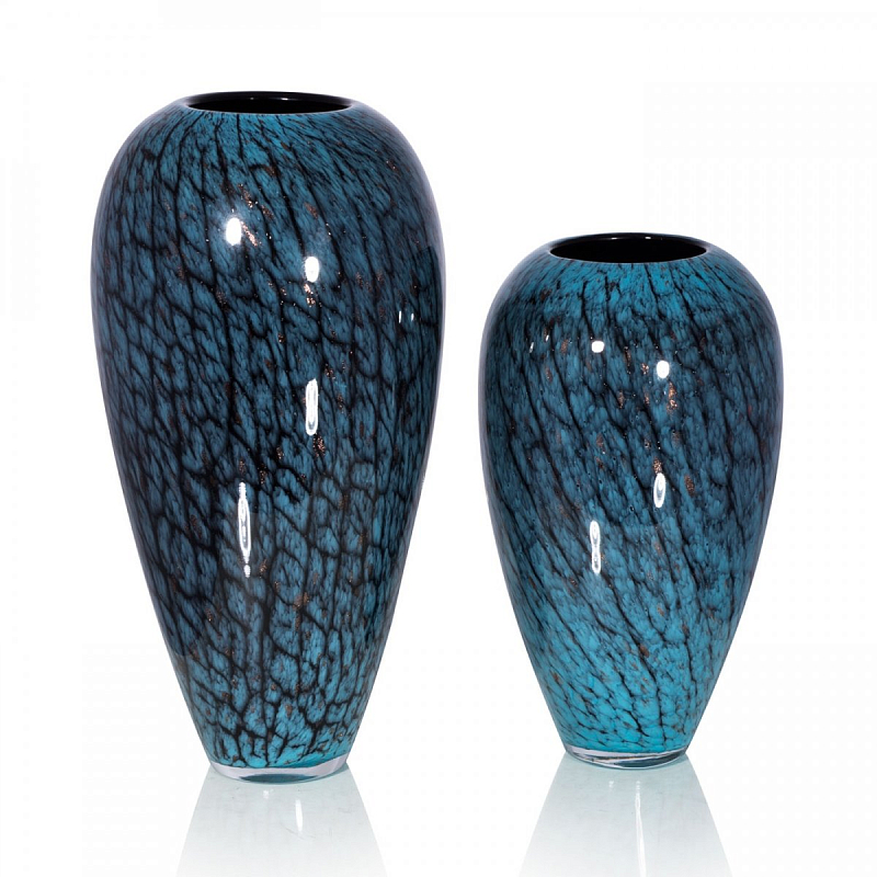 Стеклянная ваза Chrysalis Бирюзовый в Барнауле | Loft Concept 