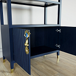 Стеллаж со стеклянными полками Elsa Dreams Blue варинант исполнения - 5 | Loft Concept в Барнауле