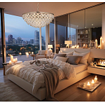 Люстра с каскадом из подвесных прозрачных элементов Attractiveness варинант исполнения - 3 | Loft Concept в Барнауле