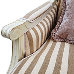 Кресло в полоску в стиле прованс Modeste Provence Armchair варинант исполнения - 2 | Loft Concept в Барнауле