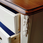 Высокий деревянный комод в стиле прованс Montmartre Provence Chest of Drawers варинант исполнения - 3 | Loft Concept в Барнауле