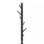 Напольная вешалка чёрная с золотистыми элементами Branches Hangers варинант исполнения - 2 | Loft Concept в Барнауле