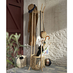 Напольная вешалка с корзиной из ротанга Trina Wicker Floor Hanger варинант исполнения - 6 | Loft Concept в Барнауле