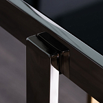 Консоль в современном стиле с черной стекляной столешницей Console with Black Glass варинант исполнения - 3 | Loft Concept в Барнауле