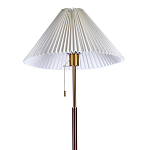 Торшер с плиссированным белым абажуром Pleated White Floor Lamp варинант исполнения - 2 | Loft Concept в Барнауле