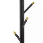 Напольная вешалка чёрная с золотистыми элементами Branches Hangers варинант исполнения - 1 | Loft Concept в Барнауле