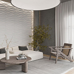 Гипсовая 3D панель с принтографией PM-01 варинант исполнения - 2 | Loft Concept в Барнауле