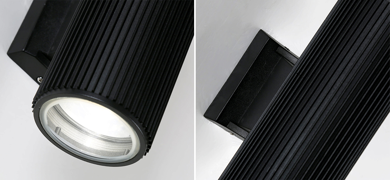 Черный уличный светильник RIBBING 26 см Черный уличный светильник RIBBING 26 см - Loft-Concept в Барнауле