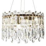 Круглая люстра с хрустальными подвесками Roul Crystal Round Chandelier варинант исполнения - 3 | Loft Concept в Барнауле