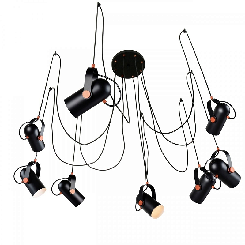 Подвесной светильник Tube Pendant Black Черный в Барнауле | Loft Concept 