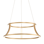 Люстра золотого цвета с 2-мя светодиодными кольцами Eurofase варинант исполнения - 1 | Loft Concept в Барнауле