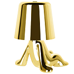 Настольная лампа фигурная золотого цвета с гладким абажуром Высота 17 см Sophia варинант исполнения - 6 | Loft Concept в Барнауле