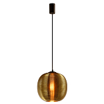 Подвесной светильник со стеклянным рельефным плафоном золото Perforated Glass 25 варинант исполнения - 2 | Loft Concept в Барнауле