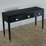 Дизайнерский Письменный стол Elsa Dreams Black с тремя ящиками варинант исполнения - 3 | Loft Concept в Барнауле