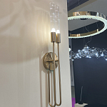 Бра с вытянутым рифленым стеклянным плафоном цилиндрической формы Trumpet tube варинант исполнения - 8 | Loft Concept в Барнауле