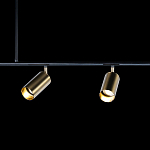 Люстра линейная с 5-ю цилиндрическими плафонами цвета латунь TRIBES CHANDELIER варинант исполнения - 5 | Loft Concept в Барнауле