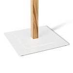 Вешалка с квадратным основанием и 4-мя белыми металлическими крючками Industrial Metal Rust варинант исполнения - 3 | Loft Concept в Барнауле