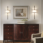 Бра вертикальное с белым полукруглым плафоном и длинным стержнем L Kichler варинант исполнения - 2 | Loft Concept в Барнауле